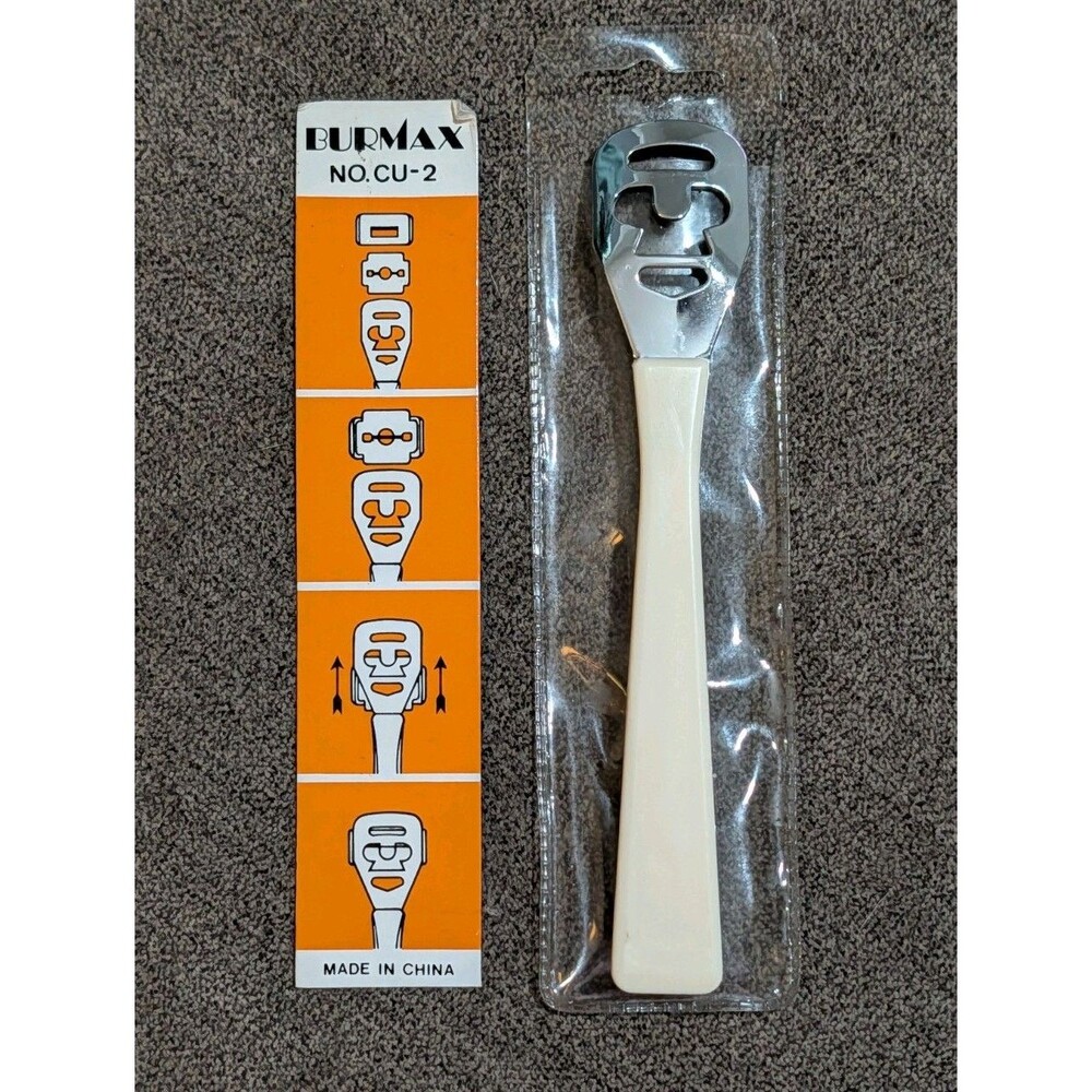 Vintage Burmax NO CU-2 Corn Callus Trimmer Shaver Pedicure Tool New In Pack NOS